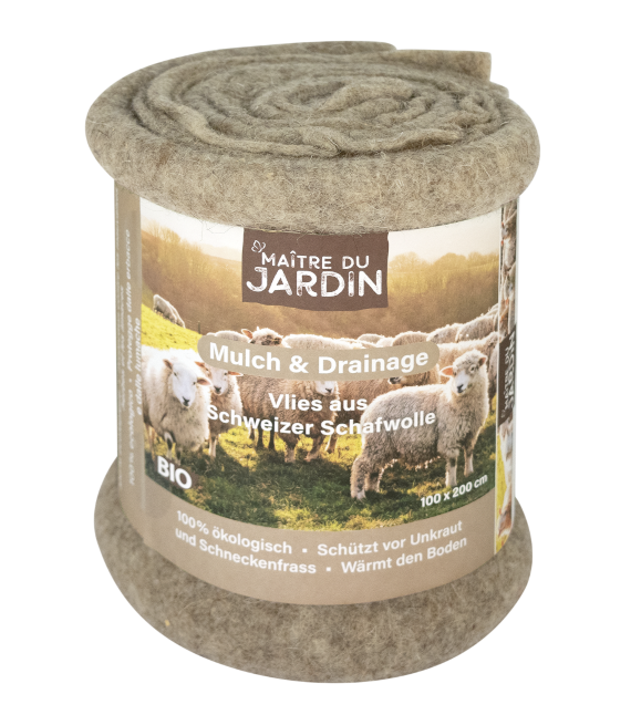 Voile de paillage et de drainage en laine de mouton Bio 1 x 2 m photo
