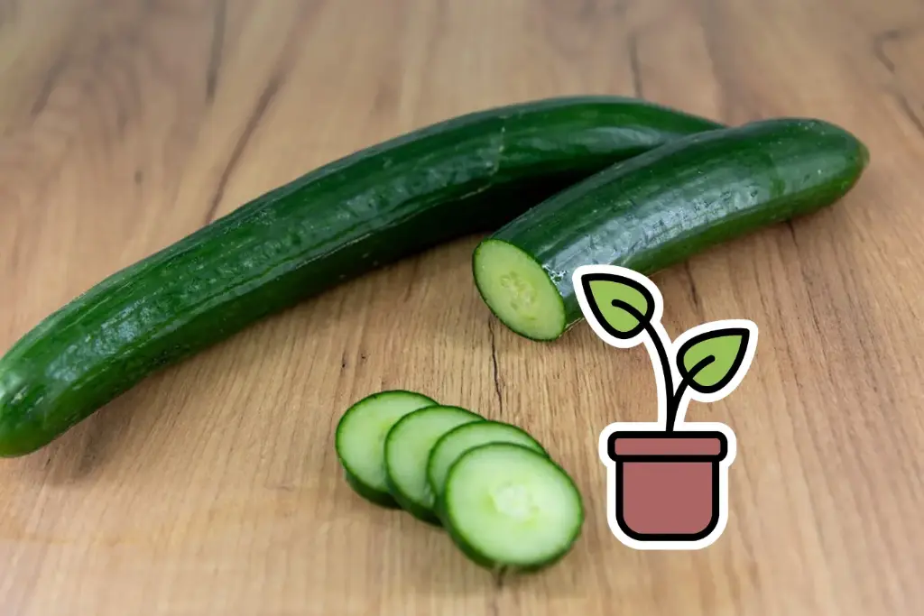 Organic seedling of ‘Helena’ cucumber 