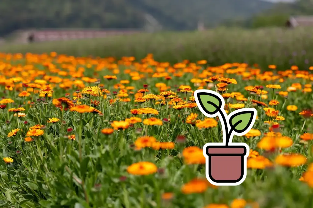 Setzling, Ringelblume, Orange Pracht